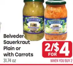 Tony’s Fresh Market Belveder Sauerkraut Plain or with Carrots offer