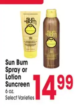 Jewel-Osco Sun Bum Spray or Lotion Suncreen offer