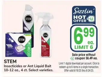 Jewel-Osco STEM Insecticides or Ant Liquid Bait offer