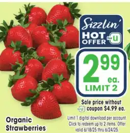 Jewel-Osco Organic Strawberries offer