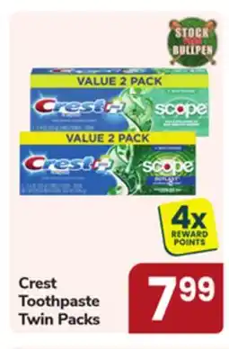 Jewel-Osco Crest Toothpaste offer