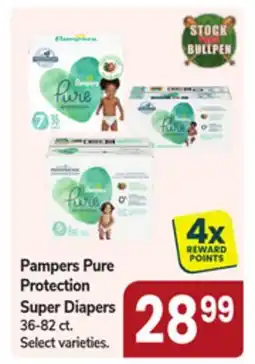 Jewel-Osco Pampers Pure Protection Super Diapers offer