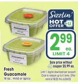 Jewel-Osco Guacamole offer