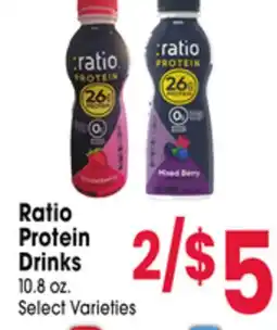Jewel-Osco Ratio Protein Drinks offer