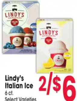 Jewel-Osco Lindy's Italian Ice offer