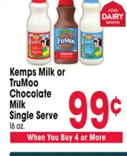 Jewel-Osco Kemps Milk or TruMoo Chocolate Milk Single Serve offer