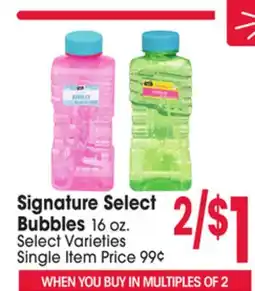 Jewel-Osco Signature Select Bubbles Bubbles offer