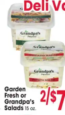 Jewel-Osco Garden Fresh or Grandpa's Salads offer