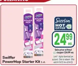 Jewel-Osco Swiffer PowerMop Starter Kit offer