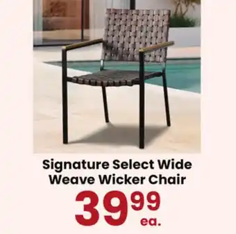 Jewel-Osco Signature Select Wide Weave Wicker Chair offer