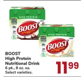 Jewel-Osco BOOST High Protein Nutritional Drink offer