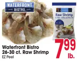 Jewel-Osco Waterfront Bistro 26-30 ct. Raw Shrimp Peel offer