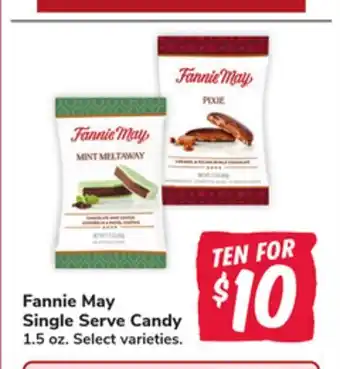 Jewel-Osco Fannie May Single Serve Candy offer