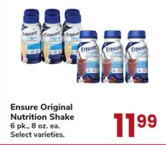 Jewel-Osco Ensure Original Nutrition Shake offer