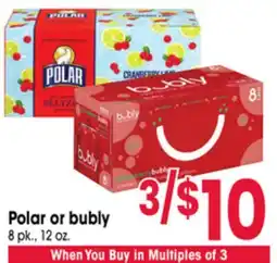 Jewel-Osco Polar or bubly offer