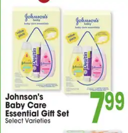 Jewel-Osco Johnson's Baby Care Essential Gift Set offer