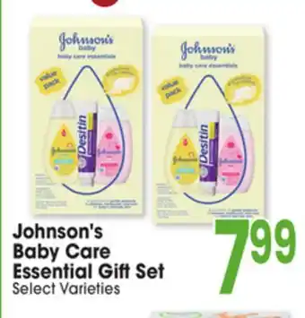 Jewel-Osco Johnson's Baby Care Essential Gift Set offer