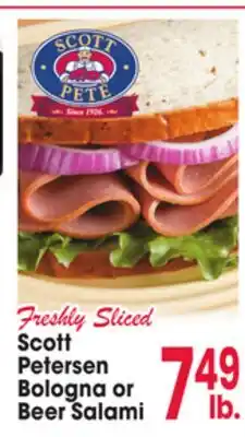 Jewel-Osco Scott Petersen Bologna or Beer Salami offer