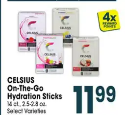 Jewel-Osco CELSIUS On-The-Go Hydration Sticks offer