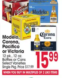 Jewel-Osco Modelo, Modelo, Corona, Corona, Pacifico Pacifico or Victoria or Victoria offer