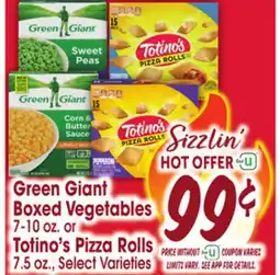 Jewel-Osco Green Giant Vegetables Boxed Vegetables 7-10 oz. or Totino's Pizza Rolls 7.5 oz offer