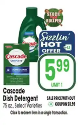 Jewel-Osco Cascade Dish Detergent offer