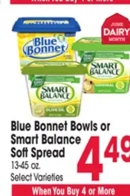 Jewel-Osco Blue Bonnet Bowls or Smart Balance Soft Spread offer