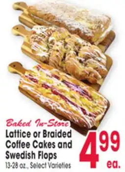 Jewel-Osco Lattice or Braided Coffee Cakes and Swedish Flops offer