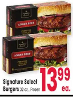Jewel-Osco Signature Select Burgers offer