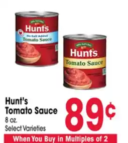 Jewel-Osco Hunt's Tomato Sauce offer