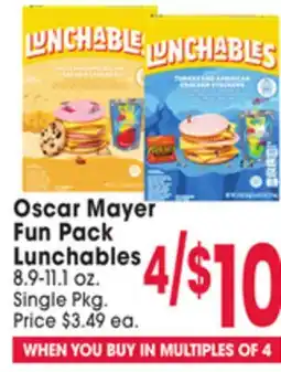Jewel-Osco Oscar Mayer Fun Pack Fun Pack Lunchables offer