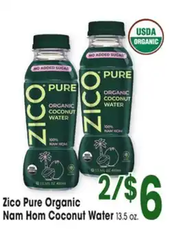 Jewel-Osco Zico Pure Organic Nam Hom Coconut Water offer