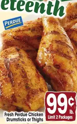 Jewel-Osco Fresh Perdue Chicken Drumsticks or Thighs offer