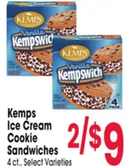Jewel-Osco Kemps Ice Cream Cookie Sandwiches offer
