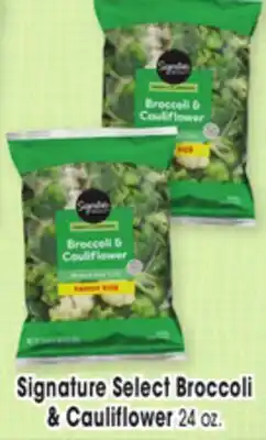 Jewel-Osco Signature Select Broccoli & Cauliflower offer