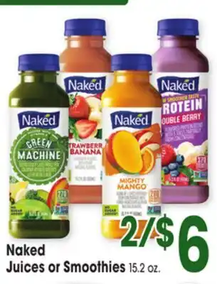 Jewel-Osco Naked Juices or Smoothies offer