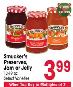 Jewel-Osco Smucker's Preserves, Jam or Jelly offer