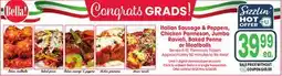 Jewel-Osco Italian Sausage & Peppers, Chicken Parmesan, Jumbo Ravioli, Baked Penne or Meatballs offer