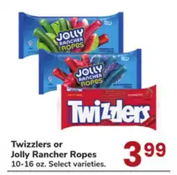 Jewel-Osco Twizzlers or Jolly Rancher Ropes offer
