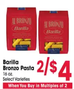 Jewel-Osco Barilla Bronzo Pasta offer