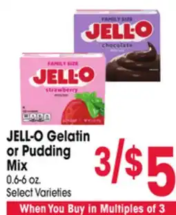 Jewel-Osco JELL-O Gelatin or Pudding Mix offer