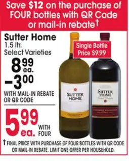 Jewel-Osco Sutter Home offer