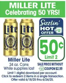 Jewel-Osco Miller Lite offer