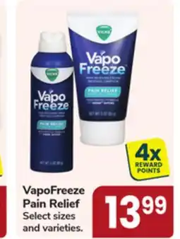 Jewel-Osco VapoFreeze Pain Relief offer
