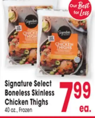 Jewel-Osco Signature Select Boneless Skinless Chicken Thighs offer