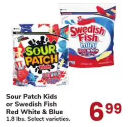 Jewel-Osco Sour Patch Kids or Swedish Fish Red White & Blue offer