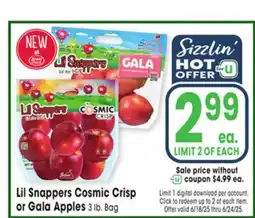 Jewel-Osco Lil Snappers Cosmic Crisp or Gala Apples offer