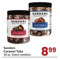 Jewel-Osco Sanders Caramel Tubs offer