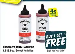 Jewel-Osco Kinder's BBQ Sauces offer