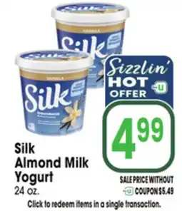 Jewel-Osco Silk Almond Milk Yogurt offer